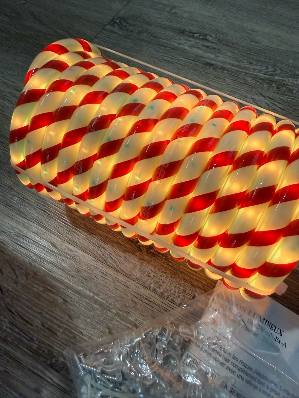 Festive Candy-Cane Rope Lights - Picture 2 of 4